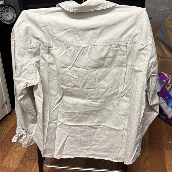 Talbots Cream Cotton Blouse, size P/S - Picture 6 of 8